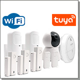 Охранно-пожарная Wi-Fi видеокамера TUYA Видео-Alarm 8-W с датчиками